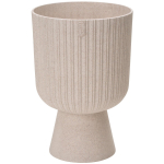 Lillepott Form Plastic Keli Mika, plastik, &Oslash; 18 cm, valge v.