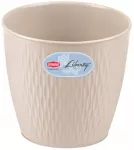 Lillepott Stefanplast Liberty, plastik, &Oslash; 25 cm, valge v.