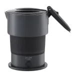 Teekann Adler AD, plastik, 12.4 cm, 0.6 l, must v./hall v.