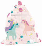 Jalan&otilde;ude kott Miniland Fantasy, roheline/roosa/violetne, 35 cm x 29 cm x 1 cm