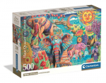 Pusle Clementoni Elephants Carnival 35578, 36 cm x 49 cm, 500 tk, mitmev&auml;rviline