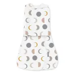 &Otilde;huke magamiskott beebile SwaddleMe Luna 17388, pruun v./valge v./hall v., 76 cm x 30 cm