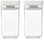 Toidu s&auml;ilitamise konteinerite komplekt Brabantia Tasty+ 230585, 0.15 l, l&auml;bipaistev v./hall v.