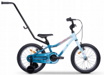 Lisaratastega laste jalgratas, laste Tabou Miss FR, sinine/punane, 16"