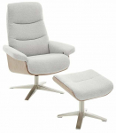 Tugitool koos jalatoega MC Akcent Amasra AMA036GW, virsik v./p&auml;hklipuu v., 81 cm x 82 cm x 107 cm