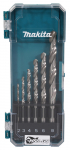 Metallist puurikomplekt Makita D-78346, metall/teras, hss-gs, silindriline, 2 - 8 mm x 11.7 cm