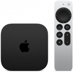 Multimeediapleier Apple TV 4K Wi-Fi + Ethernet 128GB MN893SO/A, USB Type-C, must v. (kahjustatud pakend)