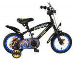 Lisaratastega laste jalgratas, laste Volare Batman, must v./mitmev&auml;rviline, 12"