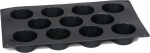 Muffinivorm Patisse Starflex, must v., 29 cm x 17 cm