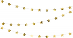 Vanik Party Deco Stars, kuldne v., 360 cm