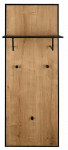 Riiuliga riidepuu Grace 2920398, 122 cm, must v./artisan oak v.