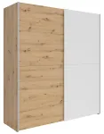 Riidekapp Time 2, valge v./artisan oak v., 59 cm x 170.3 cm x 190.5 cm