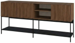 Konsoollaud Kalune Design Amira, must v./p&auml;hklipuu v., 40 cm x 180 cm x 80 cm