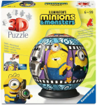 3D-pusle Ravensburger 3D Minions Puzzleball, 13 cm x 13 cm, 72 tk