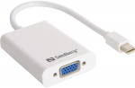Adapter Sandberg MiniDP - VGA+Audio Displayport, VGA, 0.1 m