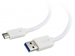 Juhe Gembird USB-C / USB USB C male, USB 2.0 A male, 3 m, valge v.
