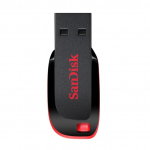 USB m&auml;lupulk SanDisk Cruzer Blade SDCZ50-032G-A11, must/punane, 16 GB