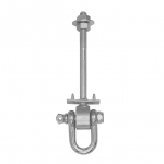 Konks Domax MHD120 8855, hall v., 12 cm x 1.2 cm