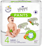 P&uuml;ksm&auml;hkmed Happy Pants Maxi, 4 suurus, 8 - 14 kg, 24 tk
