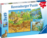 Pusle 3in1 Ravensburger Animals 080502, 18 cm x 18 cm, 147 tk, mitmev&auml;rviline