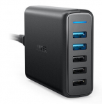 Dock jaam Anker AZANKUL00000010, USB/AC, must v., 63 W