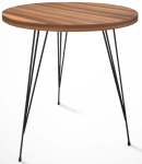 Kohvilaud Kalune Design Sandalf, must v./p&auml;hklipuu v., 40 cm x 40 cm x 44 cm