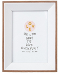 Fotoraam Home4you Decor 87933, 15 cm x 20 cm, valge v./puidu v.