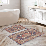 Vannitoamattide komplekt Foutastic 299ANR1581, mitmev&auml;rviline, 150 cm x 60 cm