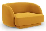 Tugitool Micadoni Home Miley Velvet, kollane v., 85 cm x 109 cm x 74 cm