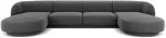 Diivan Micadoni Home Miley Velvet Panoramic, hall v., 334 x 115 cm x 74 cm