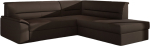Nurgadiivan Elano Soft 66, pruun v., parem, 255 x 212 cm x 90 cm