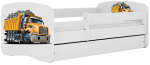 Lastevoodi Kocot Kids Babydreams Truck, valge v., 70 x 140 cm, ilma voodipesukastita, madratsiga