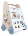 Laste t&otilde;ukem&auml;nguasi - k&otilde;ndija EcoToys Wooden, valge v./helesinine v.