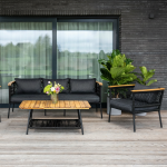 Aiam&ouml;&ouml;bli komplekt Domoletti Elegance, must v./hall v., 5 istekohta