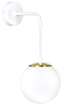 Valgusti seinale Emibig Ognis K1, E27, 1 x 10 W, kuldne v./valge v.
