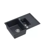 K&ouml;&ouml;givalamu Quadron Morgan 156, graniit, 78 cm x 50 cm x 22 cm, must v./roostevaba teras v./hall v.