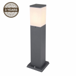 Vabalt seisev v&auml;lisvalgusti Domoletti Corte, 15W, E27, IP44, antratsiit, 12.4 cm x 45 cm