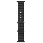 iWear S1 soonega pehme silikoonist 20 mm rihm Apple Watchile 49 mm / 45 mm / 44 mm / 42 mm must