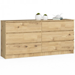 Kummut Akord K160, tamm v., 77 cm x 160 cm x 40 cm