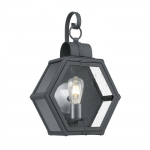 &Otilde;ue seinavalgusti Quintiesse Heath, 60W, E27, IP44, must v., 33.1 cm x 48 cm