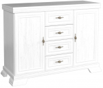 Kummut Gala Meble Kora KK3, valge v., 97 cm x 128 cm x 46 cm