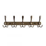 Seinale kinnitatav riidepuu Domax, kuldne