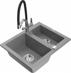 K&ouml;&ouml;givalamu koos kraaniga Mexen Carlos Duo, graniit, 58.2 cm x 47.5 cm x 17.7 cm, h&otilde;be/must/hall