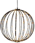 Dekoratsioon "Pall" Finnlumor LED-valgustusega, 50 cm, 50 cm, merevaigu-kollane v.