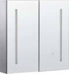 Peegelkapp Beliani Chabunco, must v., 14 cm x 60 cm x 60 cm