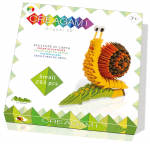 Paberkujukeste valmistamise komplekt, tigu Creagami Origami S, kollane/roheline/oranž