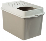 Raamiga kassitualett Rotho Berty Eco, pruun v., avatud, 39.3 cm x 57.2 cm x 40.4 cm