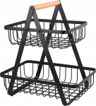 Puuviljakorv Elitehoff E-8084, 30 cm x 32 cm, 18 cm, Must v.