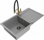 K&ouml;&ouml;givalamu koos kraaniga Mexen Leo, vaik/graniit, 90 cm x 50 cm x 19 cm, hall