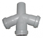 Rist (nelja haruga) sisekanalisatsioonile Magnaplast HTplus, 110 mm x 110 mm x 110 mm, 67 &deg;
